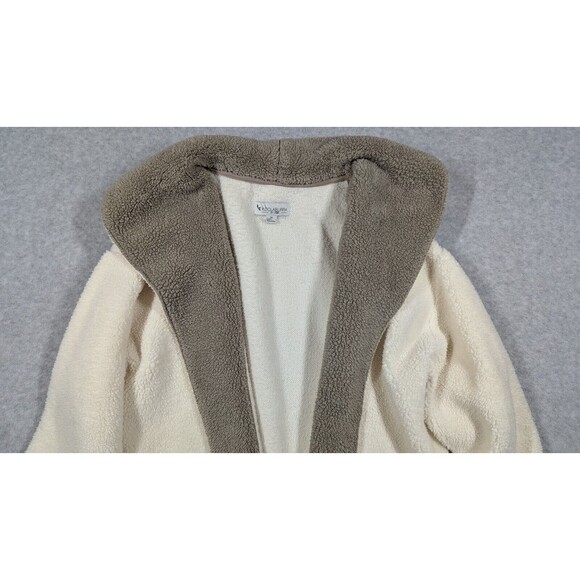 Koolabura Ugg Women Jacket Medium‎ Sherpa Fleece Shawl Collar Open Front Warm - Picture 2 of 10